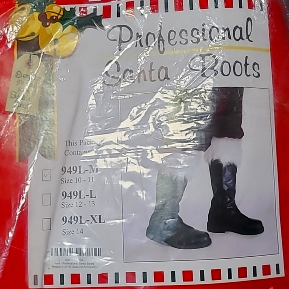 Professional Santa Boots Men's size medium